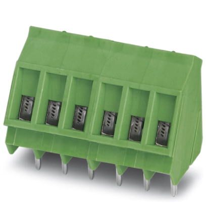 Phoenix Contact PCB Terminal Block; SMKDS 3/ 2-5.08; 2 Positions; 24A; 400V; #24 - 12; Screw w/ Tension Sleeve Connection; Green